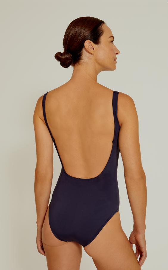Indigo Blue Embellished Classic One Piece