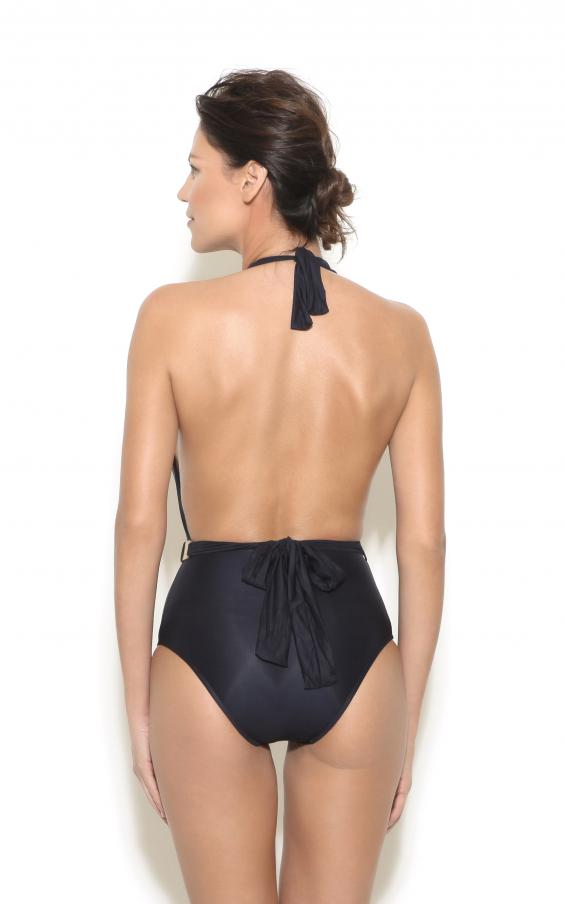 Black Belted One Piece 