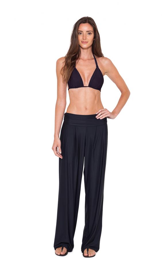 Black Pleated Touch Pants 