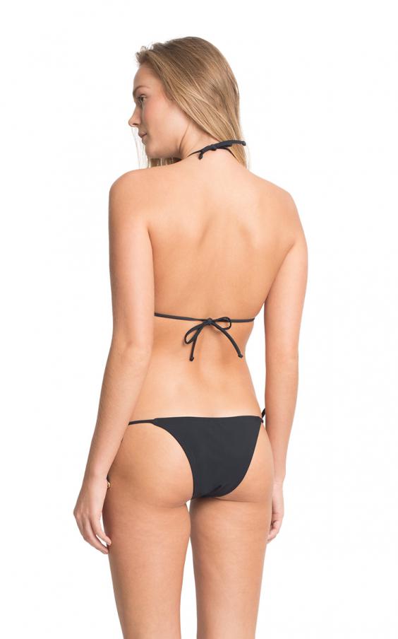 Black String Halter Bikini 