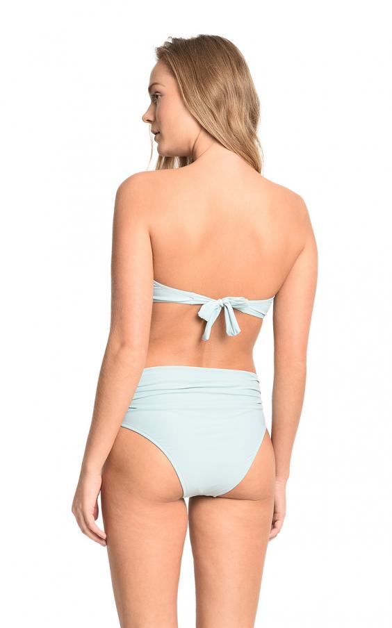 Sky Bandeau High Waist Ruched Bikini 