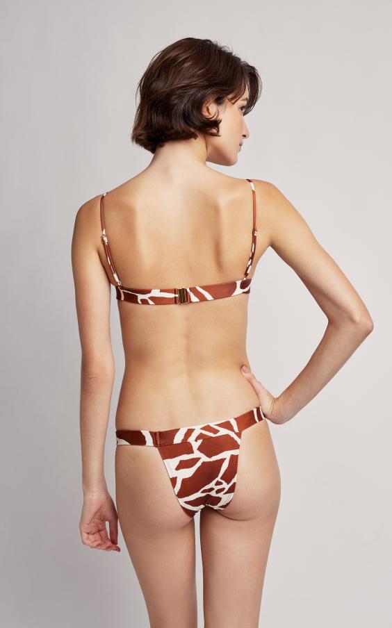 Giraffe Long Halter Band Waistband Bikini