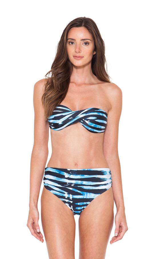 Bengal Twist Bandeau High Waist Bikini