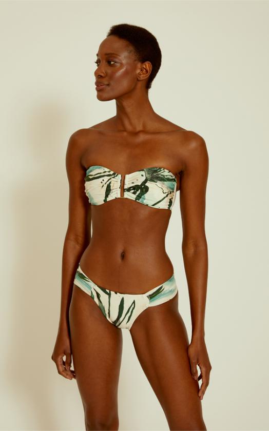 Zaire Drop Bandeau Draped Bikini