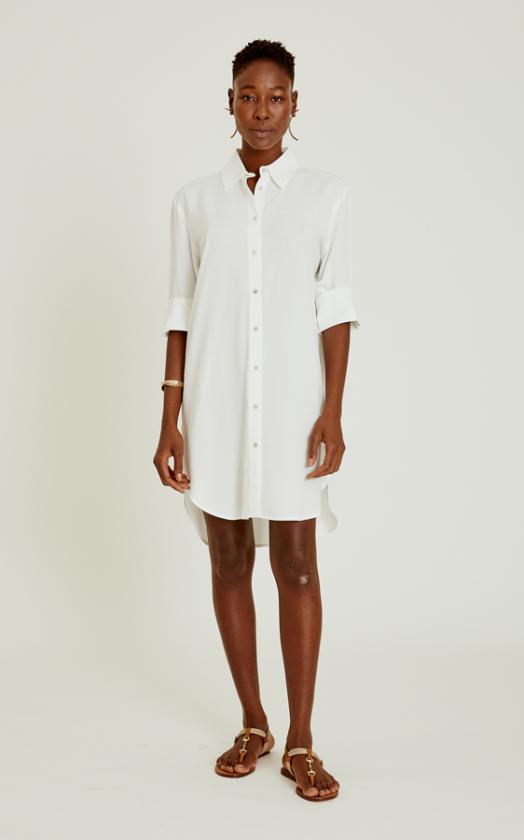 Off White Basic Chemisier Dress