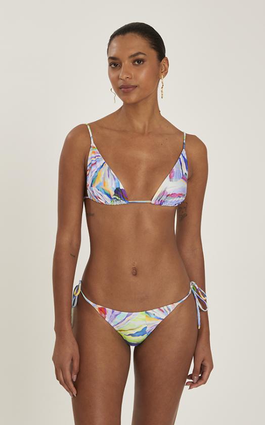 CRYSTAL LONG TRIANGLE STRING BIKINI